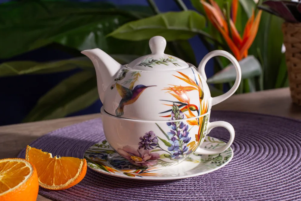 Zestaw do herbaty Tea For One porcelana Altom Design Strelicja