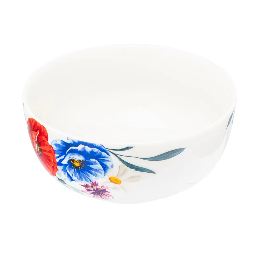 Salaterka miska porcelanowa New Bone China Altom Design Kwiaty Polskie 600  ml - pieknowdomu.pl