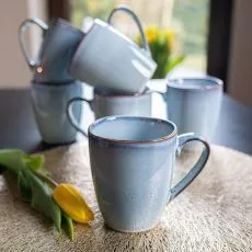 kubek do kawy i herbaty porcelanowy altom design reactive blue 320 ml 6 szt
