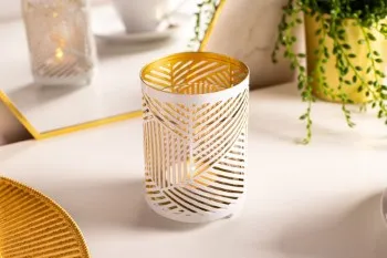 świecznik szklany ozdobny dekoracyjny