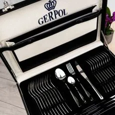 sztucce zestaw sztuccow w walizce na 12 osob gerpol venus 68 elementow