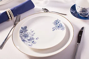 talerz deserowy porcelanowy