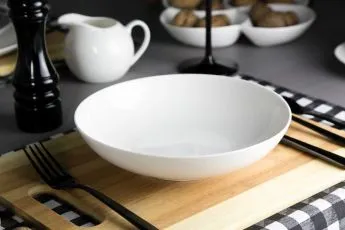 talerz gleboki do zupy porcelana kremowa altom design bella ecru 20 cm