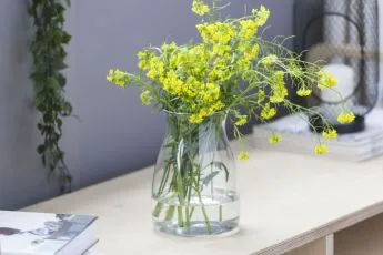 wazon szklany na kwiaty altom design malwa 20 cm