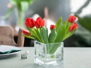 wazon szklany na kwiaty edwanex 10 cm